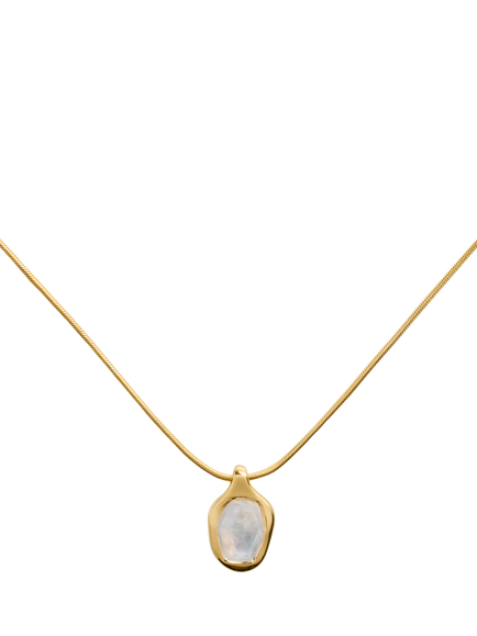 Monica Vinader Odyssey Moonstone Necklace, Gold, Gold