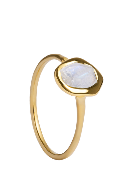 Monica Vinader Moonstone Gemstone Ring, Gold, Gold