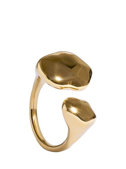 Monica Vinader Odyssey Open Ring, Gold, Gold