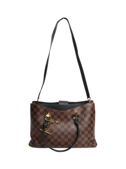 Pre-loved Louis Vuitton 2019 Damier Ebene Riverside Tote Bag, Brown - view 2, Brown