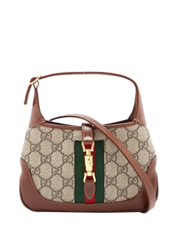 Pre-loved GUCCI Jackie 1961 GG Supreme Crossbody Bag, Brown, Brown