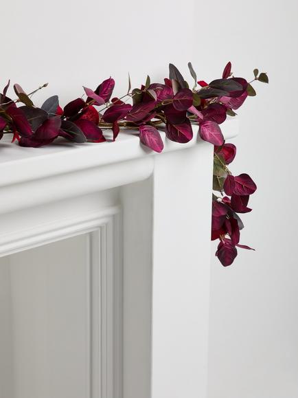John Lewis Eucalyptus LED Lit Garland, L180cm - view 2, Green