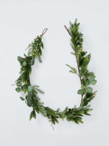 John Lewis Eucalyptus Garland, Green, L182cm, Green