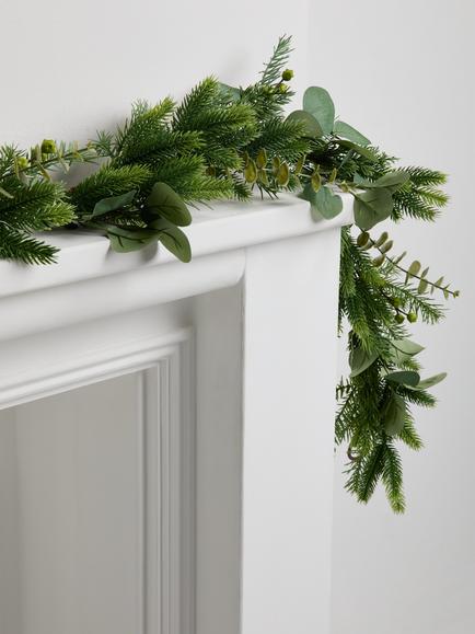 John Lewis Eucalyptus Garland, Green, L182cm - view 2, Green
