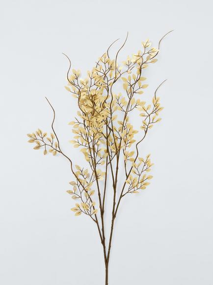 John Lewis Leaf Spray, Gold - view 2, Gold