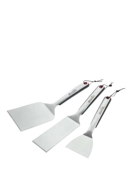 Char-Broil Stainless Steel BBQ Griddle Utensil Starter Set, 3 Piece, Black