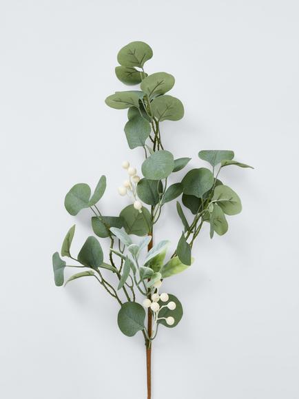 John Lewis Berry and Leaves Stem, White - view 2, Green
