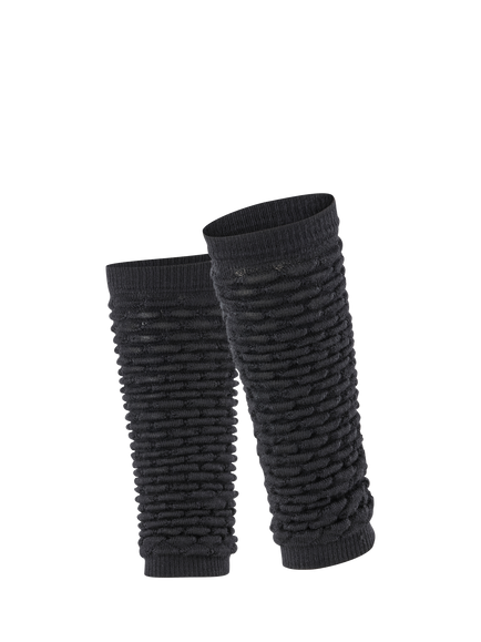 FALKE Artic Haze Lightweight Leg Warmers, Black, Black