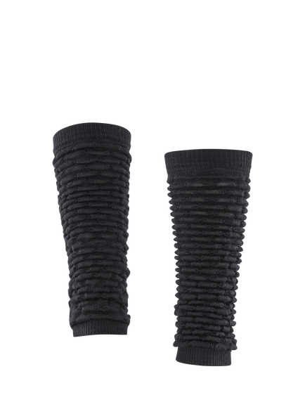 FALKE Artic Haze Lightweight Leg Warmers, Black - view 2, Black