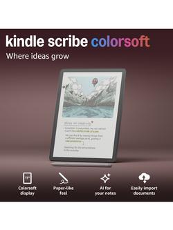 Amazon Kindle Scribe Colorsoft (2025) eReader with Premium Pen, 11” Colour Illuminated Touch Screen, 32GB, Graphite - view 2, Graphite