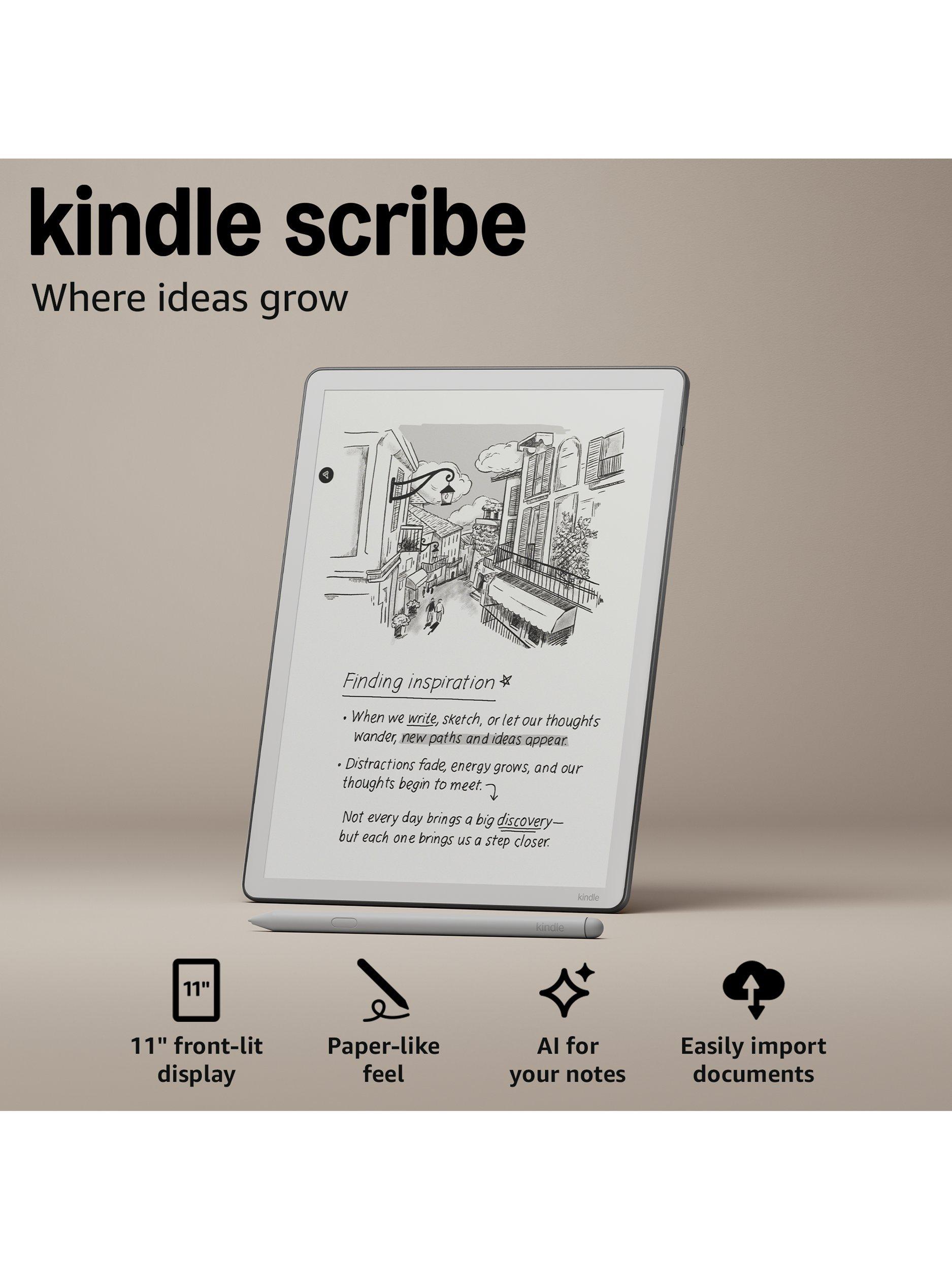 Amazon Kindle Scribe (2025) eReader with Premium Pen, 11”, 32GB, Black