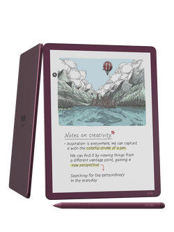 Amazon Kindle Scribe Colorsoft (2025) eReader with Premium Pen, 11” Colour Illuminated Touch Screen, 64GB, Fig, Fig