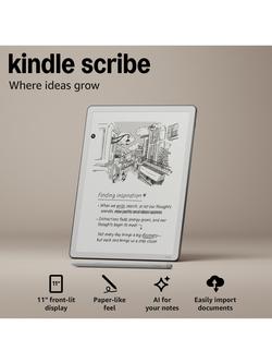 Amazon Kindle Scribe (2025) eReader with Premium Pen, 11”, 64GB, Black - view 2, Black