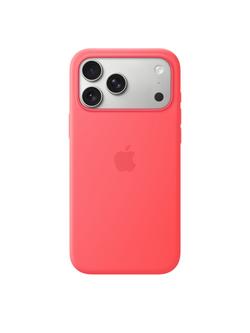 Apple iPhone 17 Pro Max Silicone Case with MagSafe, Bright Guava
