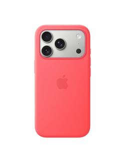 Apple iPhone 17 Pro Silicone Case with MagSafe, Bright Guava