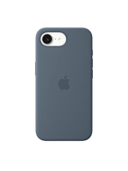 Apple iPhone 17e Silicone Case with MagSafe - view 2, Anchor Blue