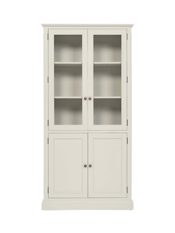 John Lewis OUTLET Foxmoor Display Cabinet, FSC-Certified, Oak/Natural, Oak & Cream