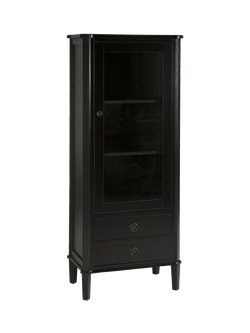 Laura Ashley Henshaw Display Storage Cabinet, Like New, Black, Black