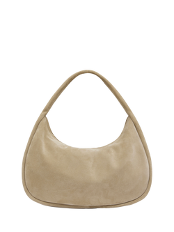 St. Agni Suede Large Bon Bon Bag, Rock, Rock