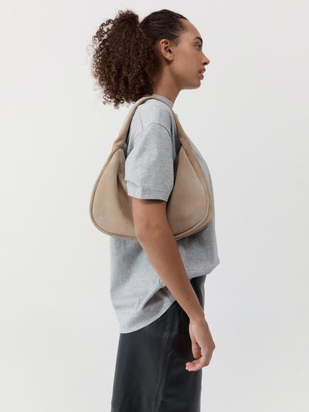 St. Agni Suede Large Bon Bon Bag, Rock - view 2, Rock