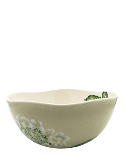 BlissHome Hydrangea Earthenware Salad Bowl, 31cm, Multi