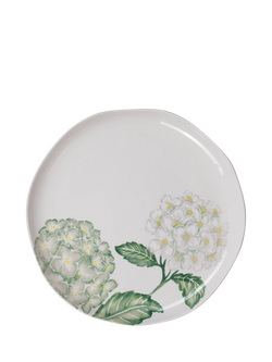BlissHome Hydrangea Earthenware Round Serving Platter, 36cm, Multi