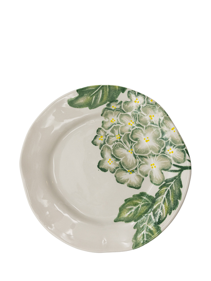 BlissHome Hydrangea Earthenware Side Plate, 23cm, Multi