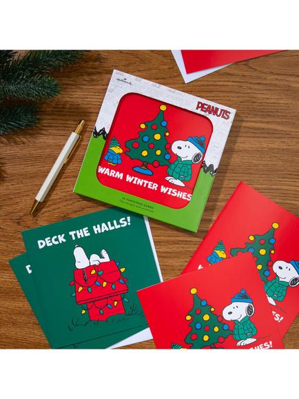 Hallmark Snoopy Christmas Cards, Pack of 10 - view 2, Multi