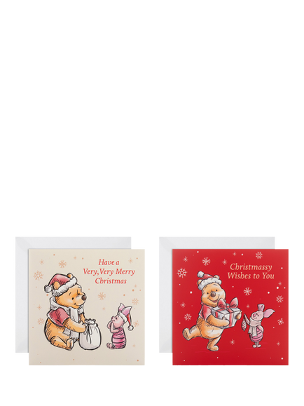 Hallmark Winnie The Pooh Christmas Cards, Pack of 10, Multi