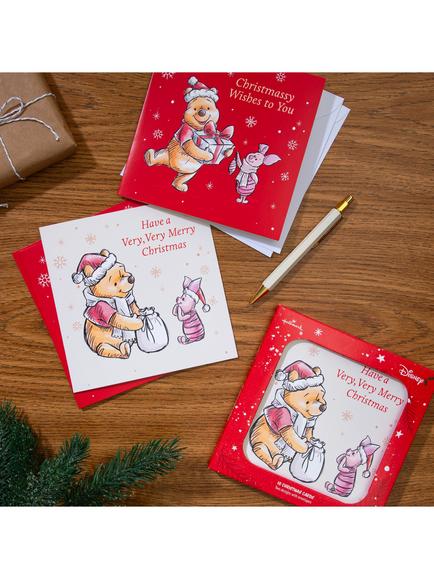 Hallmark Winnie The Pooh Christmas Cards, Pack of 10 - view 2, Multi