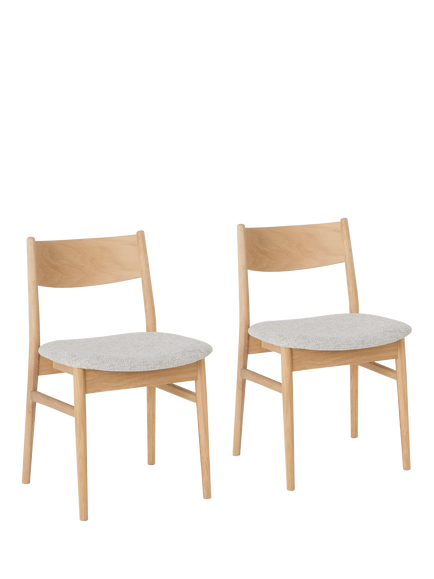John Lewis OUTLET Parity Dining Chair, Set of 2, Natural, Oak