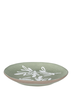 PurerHome x Eden Project Olives Stoneware Side Plate, 16cm, Green, Green