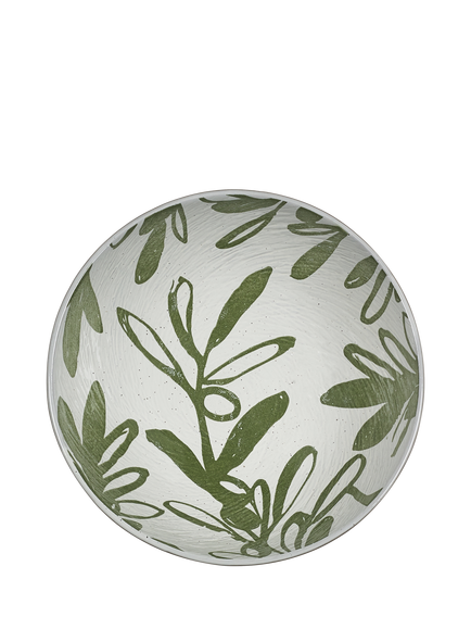 PurerHome x Eden Project Olives Stoneware Cereal Bowl, 16cm, Green, Green