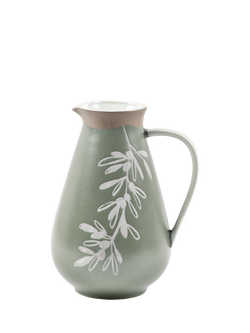 PurerHome x Eden Project Olives Stoneware Jug, 2.6L, Green, Green