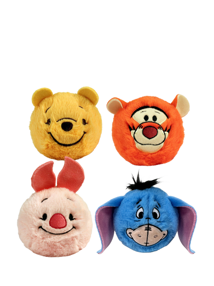 Winnie the Pooh Disney Bouncer Plush Soft Toys, Set of 4, Multi