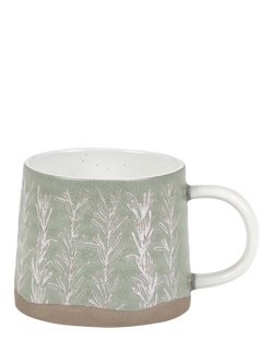 PurerHome x Eden Project Rosemary Stoneware Mug, 250ml, Green, Green