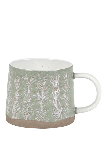 PurerHome x Eden Project Rosemary Stoneware Mug, 250ml, Green, Green