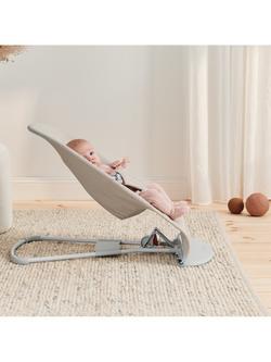BabyBjörn Bliss 3D Jersey Baby Bouncer & Google Eyes Toy, Light Beige - view 2, Light Beige