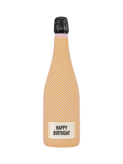 Veuve Clicquot Brute Rose Champagne with Happy Birthday Sleeve, 75cl, Multi
