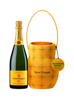 Veuve Clicquot Yellow Label Brut Champagne with Champagne Bucket, 75cl, Multi