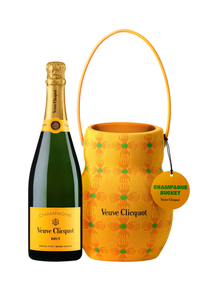 Veuve Clicquot Yellow Label Brut Champagne with Champagne Bucket, 75cl, Multi