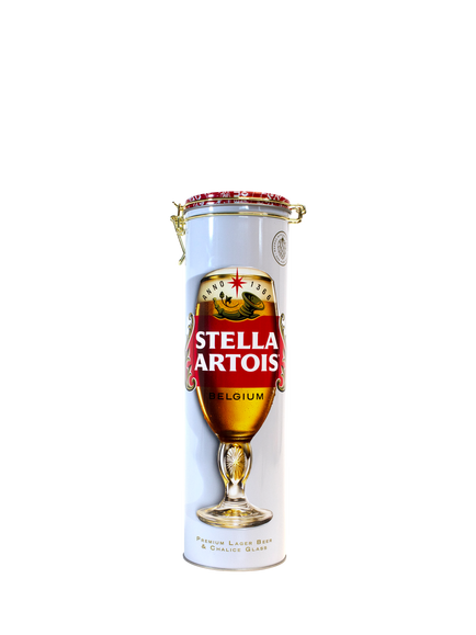 Stella Artois Large Beer and Chalice Glass Gift Tin, Multi