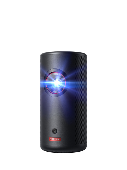 Nebula Capsule 3 Laser Full HD Smart Mini Projector with Google TV, 300 Lumens, Black, Black