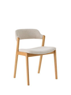 John Lewis OUTLET Cara Dining Armchair, Like New, Natural/American Black Walnut, Oak