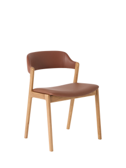 John Lewis OUTLET Santino Dining Chair, Bianco Oil Oak, Cognac, Oak