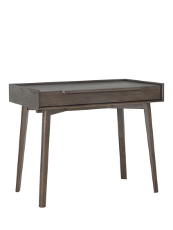 John Lewis OUTLET Notch Desk, Like New, Dark Stain, Dark