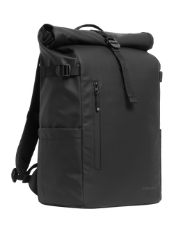 Stubble & Co Roll Top Backpack, 30L, Black, Black