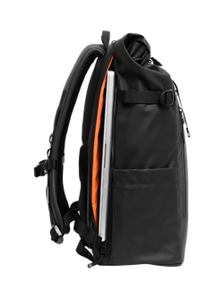 Stubble & Co Roll Top Backpack, 30L, Black - view 2, Black