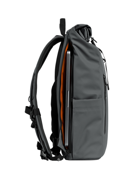 Stubble & Co Roll Top Backpack, 15L, Graphite - view 2, Graphite