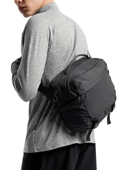 Stubble & Co Motion Sling Crossbody Bag, 15L, Charcoal - view 2, Charcoal